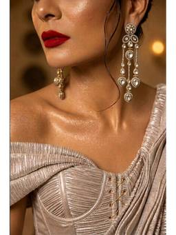 Rebekah - Crystal Tiered Teardrop Statement Dangles
