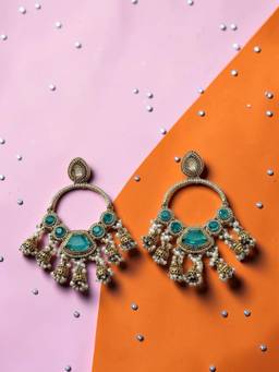 Rebekah - Emerald Teal Earrings
