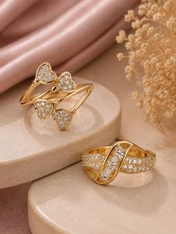 Zeraki Jewels - Tisha and Prism Rings (Pack of 2)