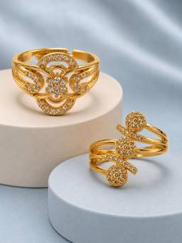 Zeraki Jewels - Vintage and Flair Rings (Pack of 2)