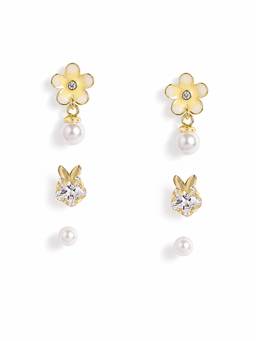MINOUS - Silver Set of 3 Mini Studs (Pack of 3)