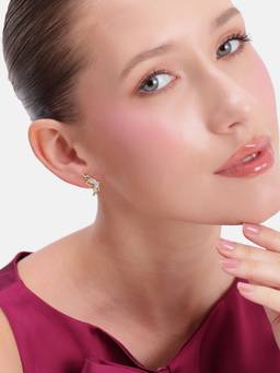 MINOUS - Silver Gold Half Butterfly Earrings