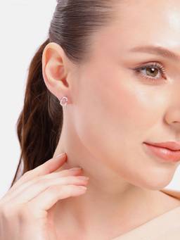 MINOUS - Silver Seren Oval Spark Studs