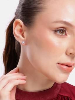 MINOUS - Silver Sky Prism Studs