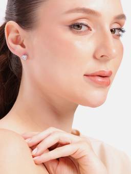 MINOUS - Silver Glacier Bloom Stud Earrings