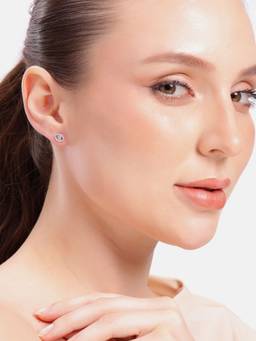 MINOUS - Silver Guardian Eye Stud Earrings