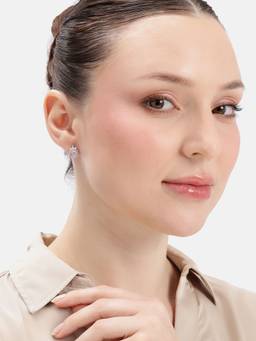 MINOUS - Silver Blooming Blush Earrings