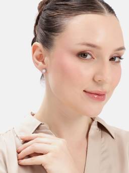 MINOUS - Silver Celeste Solitaire Studs