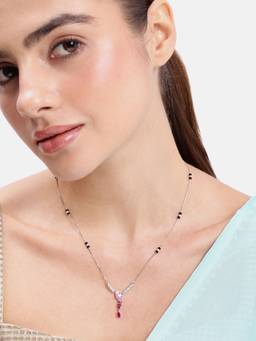 MINOUS - 925 Silver Blush to Ruby Love Mangal Sutra