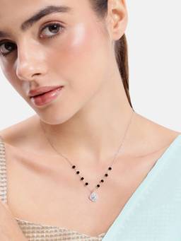 MINOUS - 925 Silver Solitaire Glow Mangal Sutra