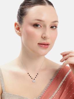 MINOUS - 925 Silver Heart-Butterfly Promise Mangal Sutra