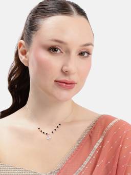 MINOUS - 925 Silver Cupid Butterfly Charm Mangal Sutra