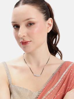 MINOUS - 925 Silver Eternal Leaf Promise Mangal Sutra