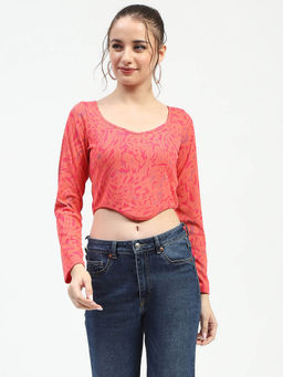Madame - Women Printed Pink Top