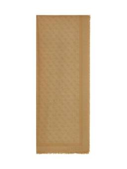 Guess - Beige Polyester Logo Men Scarf