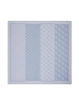 Guess - Blue Viscose Logo Women Scarf