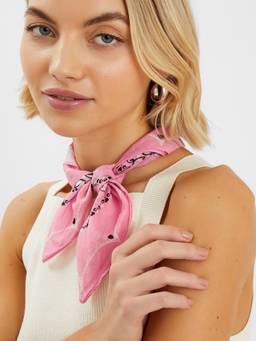 Accessorize London - Women's Square Paisley Bandana Scarf