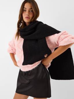 Accessorize London - Women's Leopard Heart Scarf