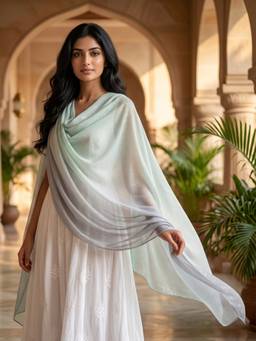 ToniQ - Women Green Shaded Scarf