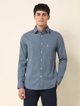 U.S. POLO ASSN. - Men Geometric Printed Tailored Fit Shirt
