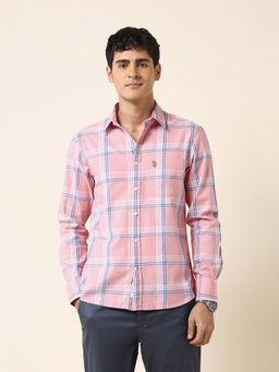 U.S. POLO ASSN. - Men Tartan Checked Tailored Fit Shirt