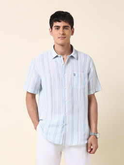 U.S. POLO ASSN. - Men Tailored Fit Vertical Striped Shirt