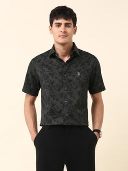 U.S. POLO ASSN. - Men Tailored Fit Floral Printed Shirt