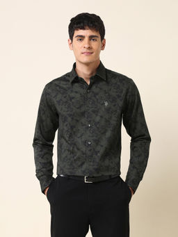 U.S. POLO ASSN. - Men Floral Printed Tailored Fit Shirt