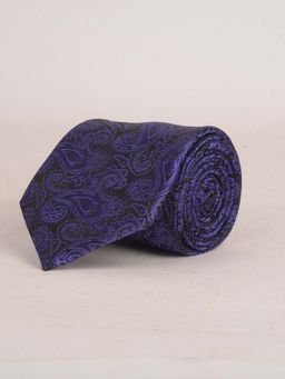 CAZZANO - Microfiber Purple Floral Tie