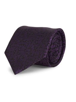 CAZZANO - Microfiber Purple Floral Tie