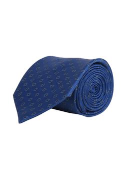 CAZZANO - Microfiber Blue Geometric Tie