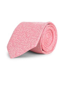 CAZZANO - Microfiber Pink Floral Tie