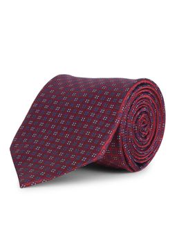 CAZZANO - Microfiber Red Printed Tie