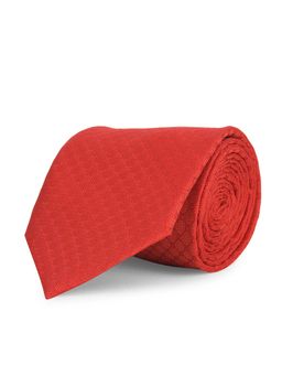 CAZZANO - Microfiber Red Textured Tie