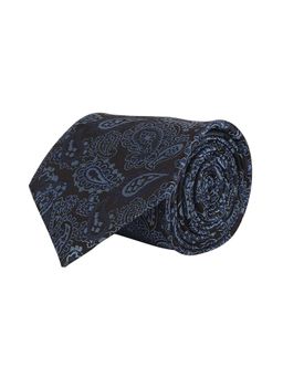 CAZZANO - Microfiber Blue Floral Tie