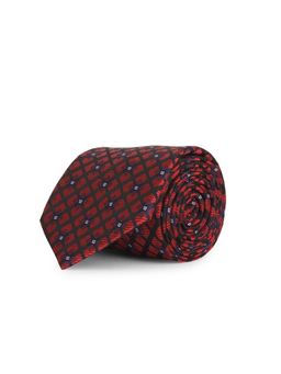 CAZZANO - Microfiber Red Checks Tie