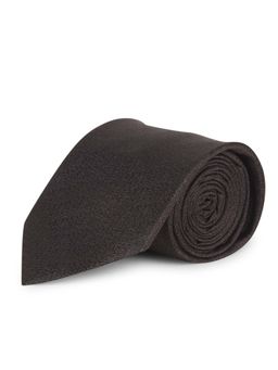 CAZZANO - Microfiber Black Solid Tie