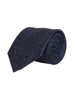 CAZZANO - Microfiber Black Printed Tie