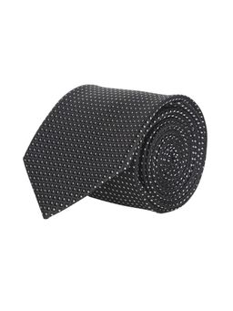 CAZZANO - Microfiber Black Polka Dots Tie