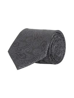 CAZZANO - Microfiber Black Polka Dots Tie