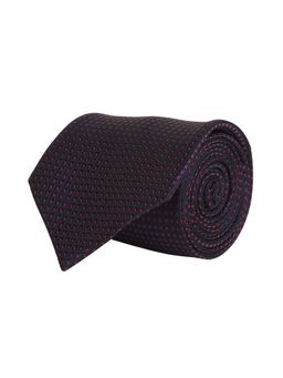 CAZZANO - Microfiber Navy Blue Polka Dots Tie