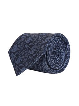 CAZZANO - Microfiber Navy Blue Polka Dots Tie