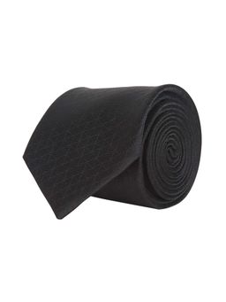 CAZZANO - Microfiber Black Solid Tie
