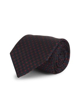 CAZZANO - Microfiber Black Printed Tie