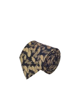 CAZZANO - Microfiber Gold Printed Tie