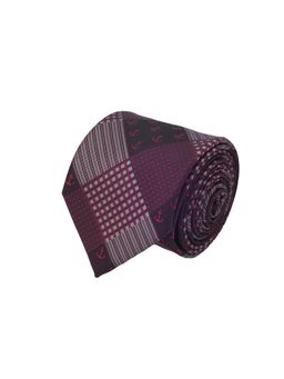 CAZZANO - Microfiber Maroon Checks Tie