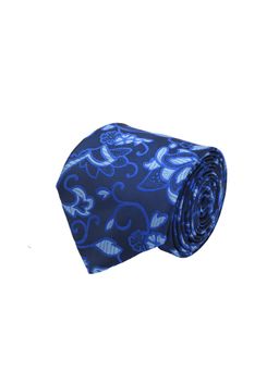CAZZANO - Microfiber Blue Printed Tie
