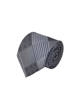 CAZZANO - Microfiber Grey Checks Tie