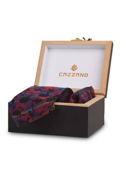 CAZZANO - Microfiber Multi-Color Printed Tie