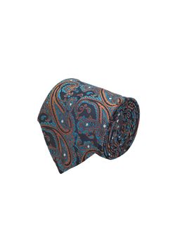 CAZZANO - Microfiber Multi-Color Printed Tie with Pocket Square